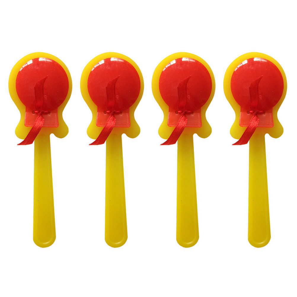 Musical Instrument Clapper - 4Pcs Children Castanet Clappers Plastic Musical