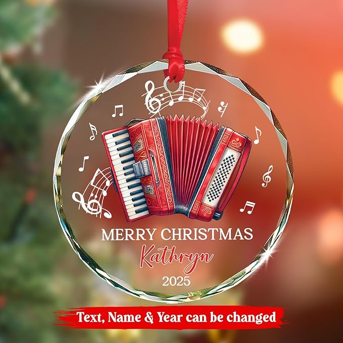 Accordion Lover Christmas Orna - Musical Instrument With Names avis et prix