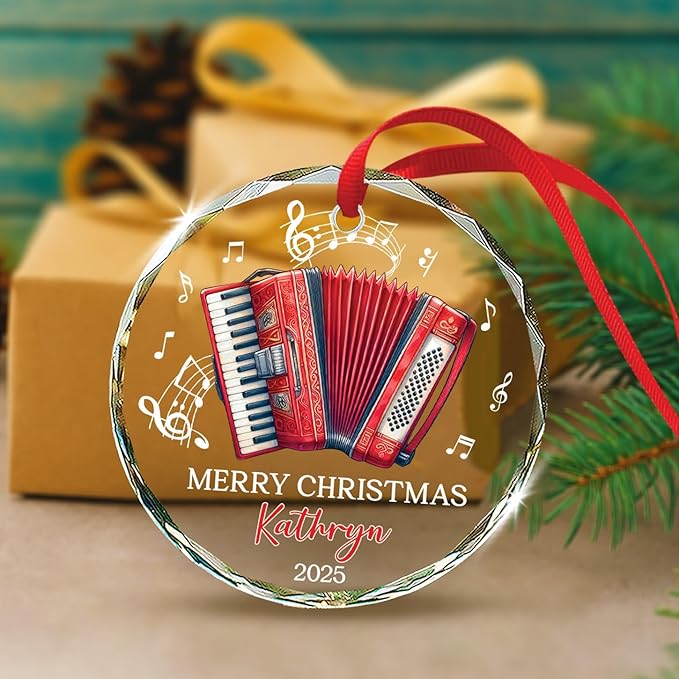 Accordion Lover Christmas Orna - Musical Instrument With Names avis et prix