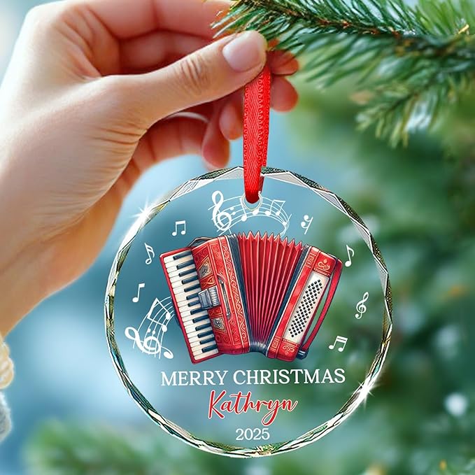 Accordion Lover Christmas Orna - Musical Instrument With Names avis et prix