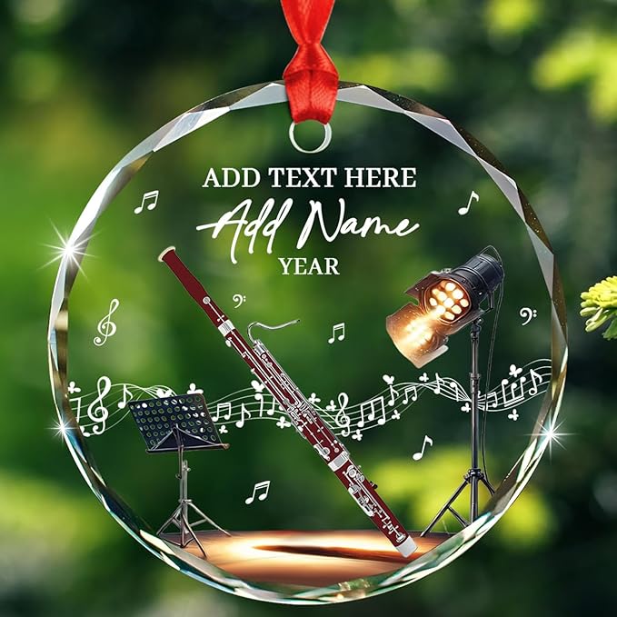 Novelty Bassoon Instrument Gla - Musical Instrument With Names avis et prix