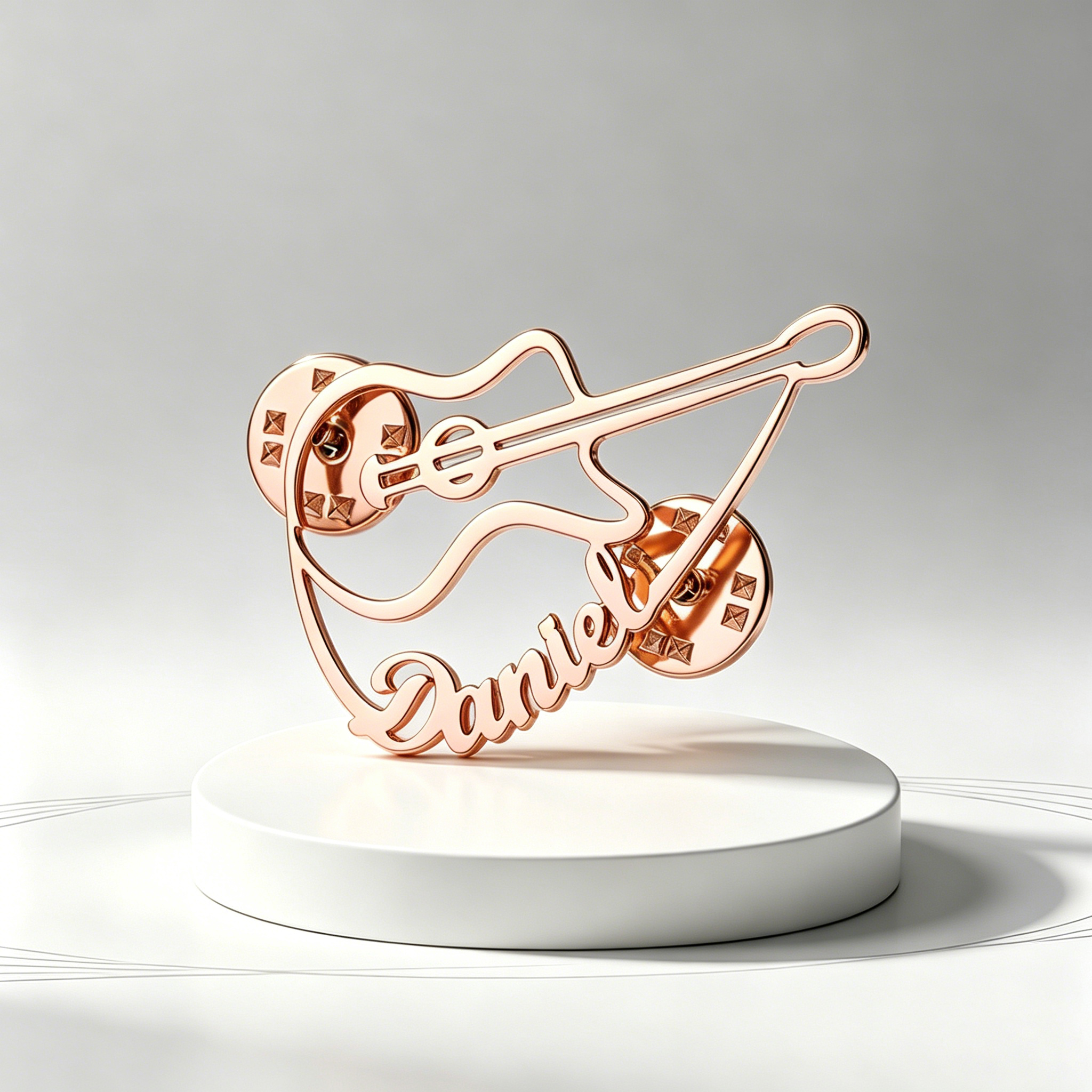 Custom Violin Pin Brooch Stain - Musical Instrument With Names avis et prix