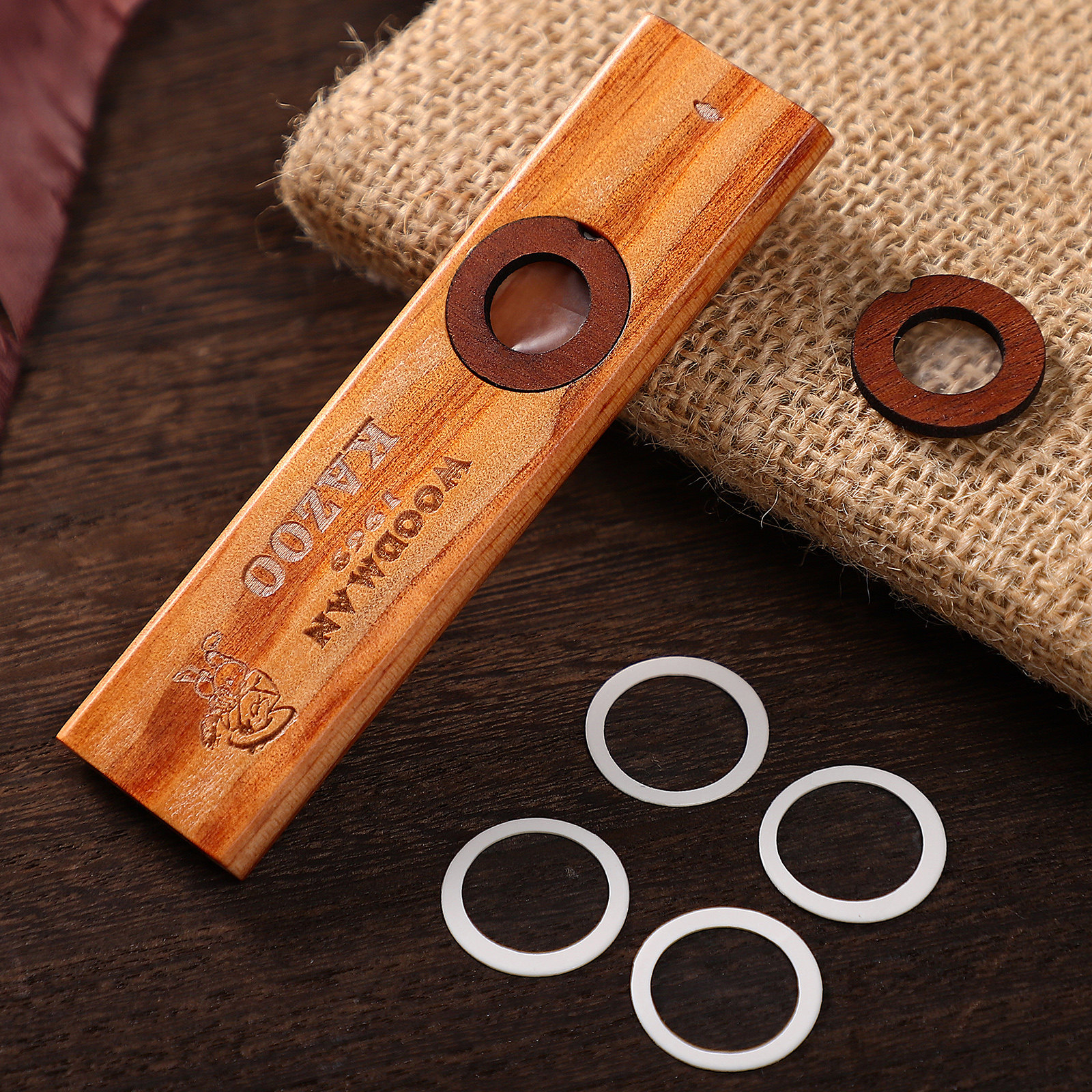 1Set Wooden Kazoo Premium Soli - Musical Instrument Easy To Learn For Adults avis et prix