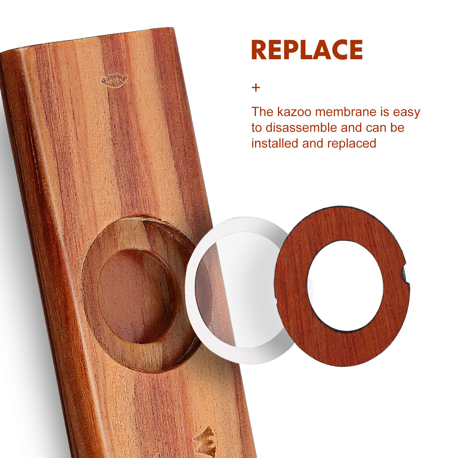 1Set Wooden Kazoo Premium Soli - Musical Instrument Easy To Learn For Adults avis et prix