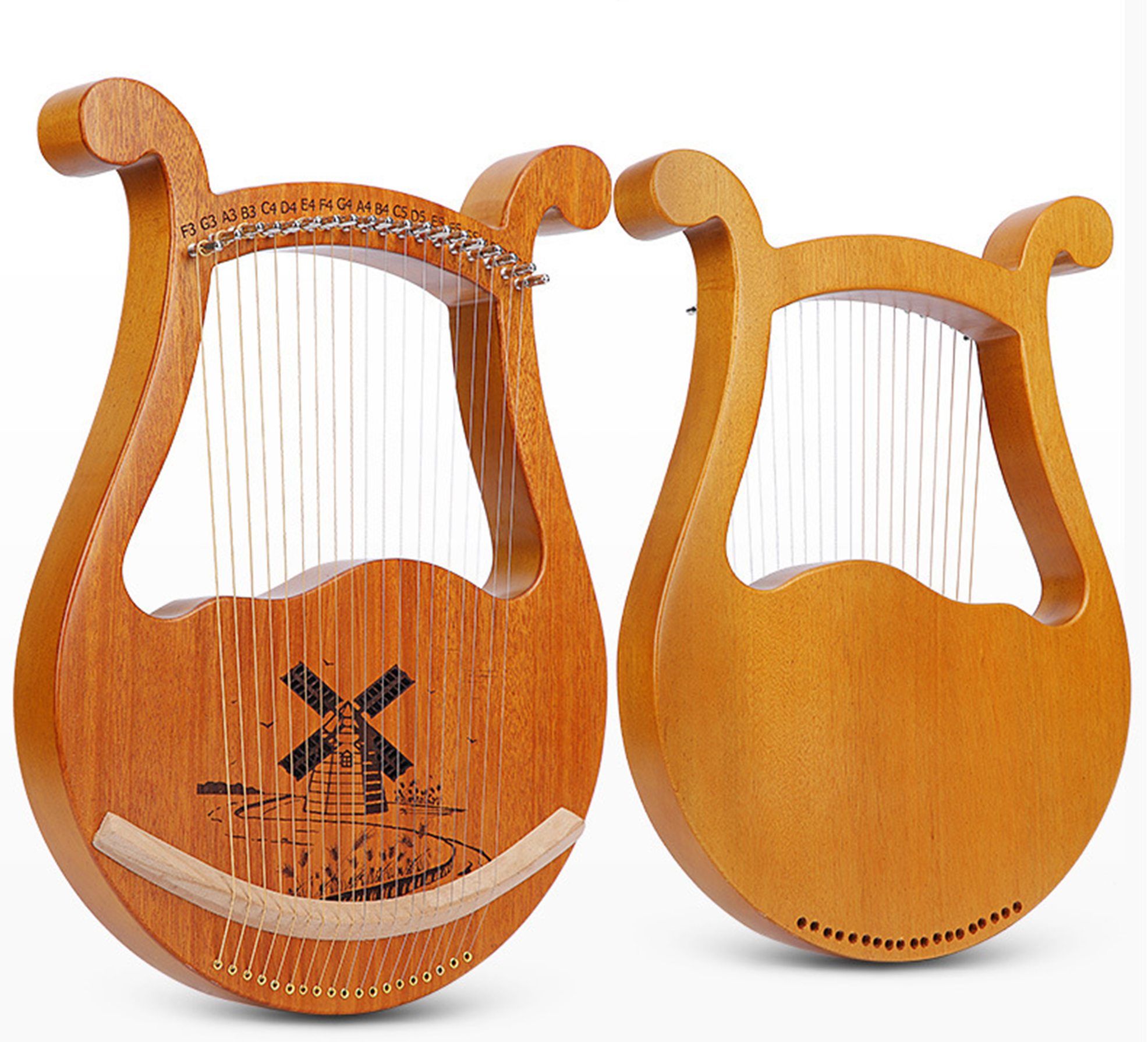 Moon Lyre Harp 19 Strings Beau - Musical Instrument Easy To Learn For Adults avis et prix