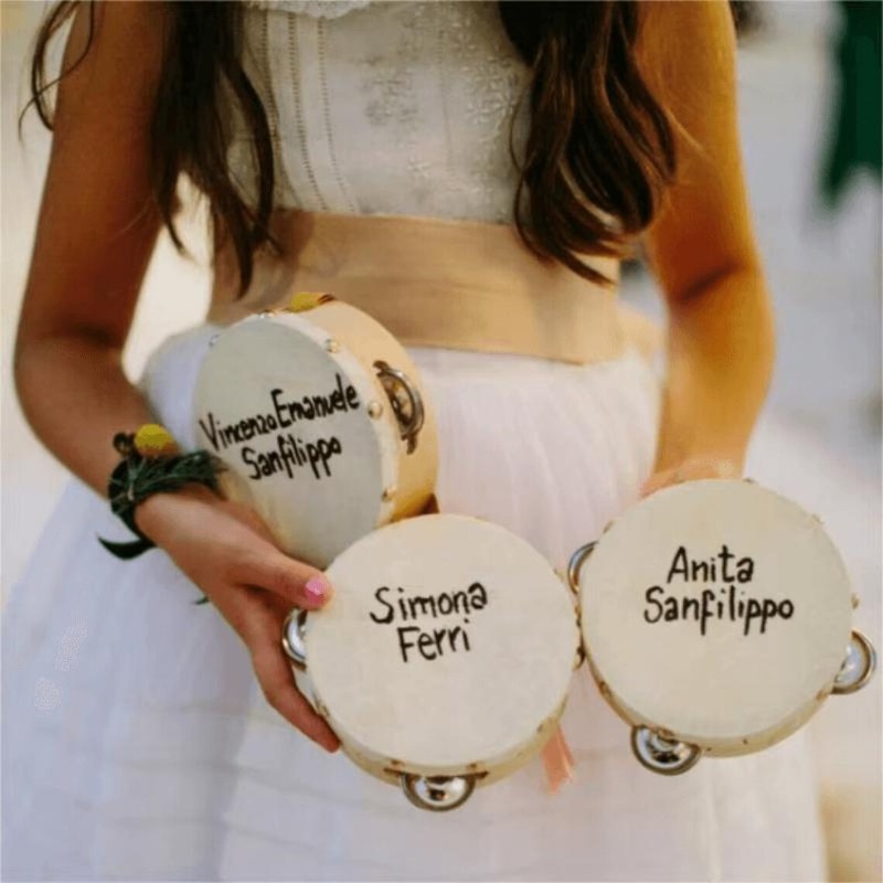 3/5PCS ﻿ Wedding Tambourine Dr - Musical Instrument With Names avis et prix