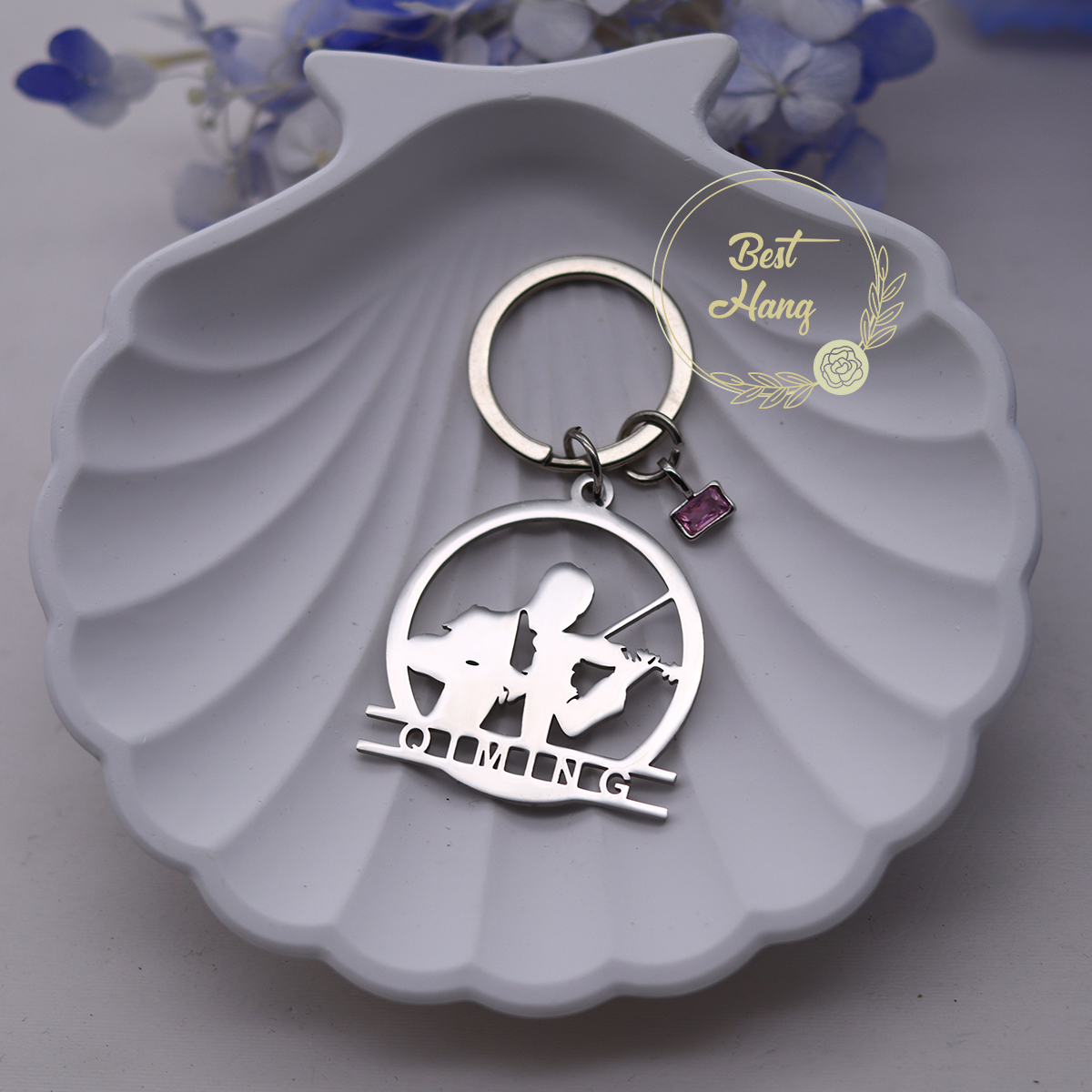 Custom Name Birthstone Pendant - Musical Instrument With Names avis et prix