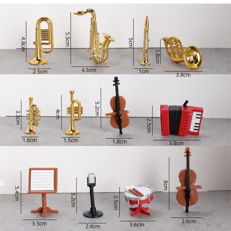 1 Set Home Decor Toy 1:12 Doll - Musical Instrument Saxophone avis et prix