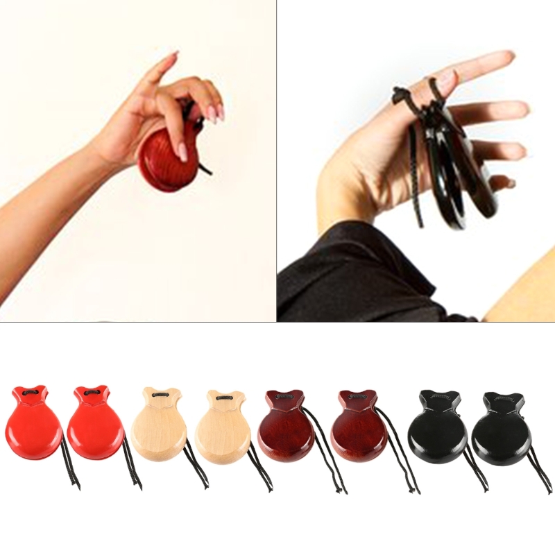 2Pcs Traditional Castanet Span - Musical Instrument Clapper avis et prix