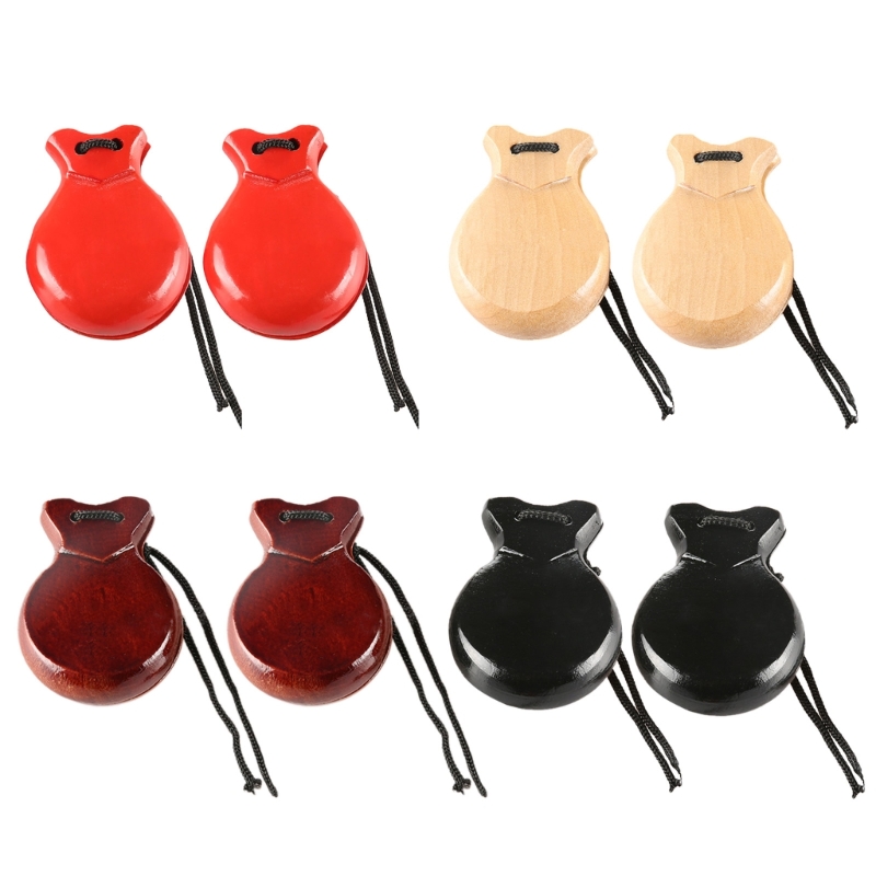 2Pcs Traditional Castanet Span - Musical Instrument Clapper avis et prix