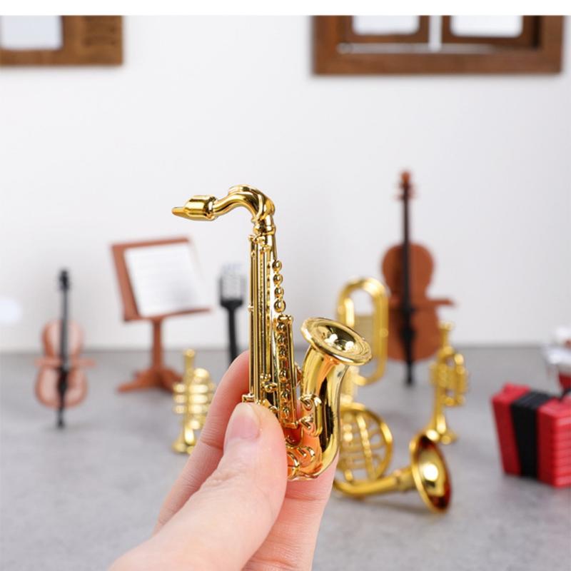 1Set Home Decor Toy 1:12 Dollh - Musical Instrument Saxophone avis et prix