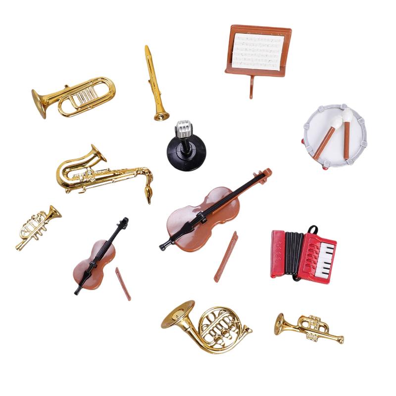 1Set Home Decor Toy 1:12 Dollh - Musical Instrument Saxophone avis et prix