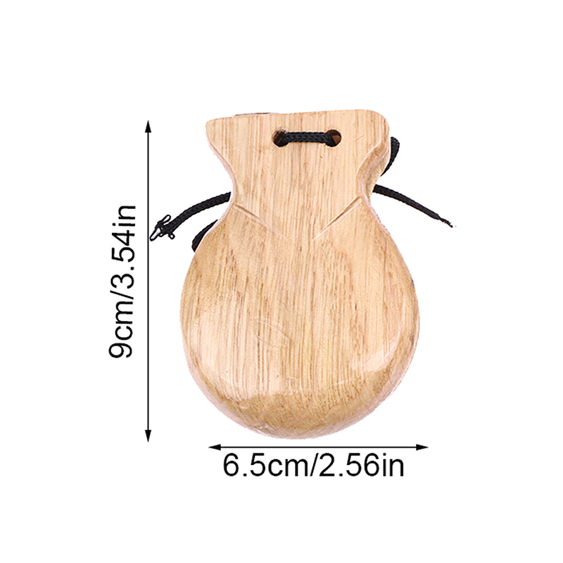 2Pcs Wooden Spanish Castanets  - Musical Instrument Clapper avis et prix
