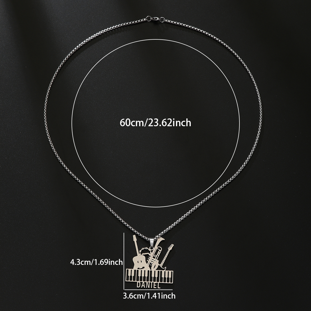 Custom Name Necklaces For Wome - Musical Instrument With Names avis et prix