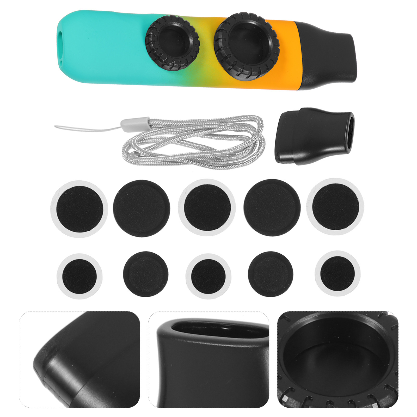 1Set Gradient Color Kazoo for  - Musical Instrument Easy To Learn For Adults avis et prix