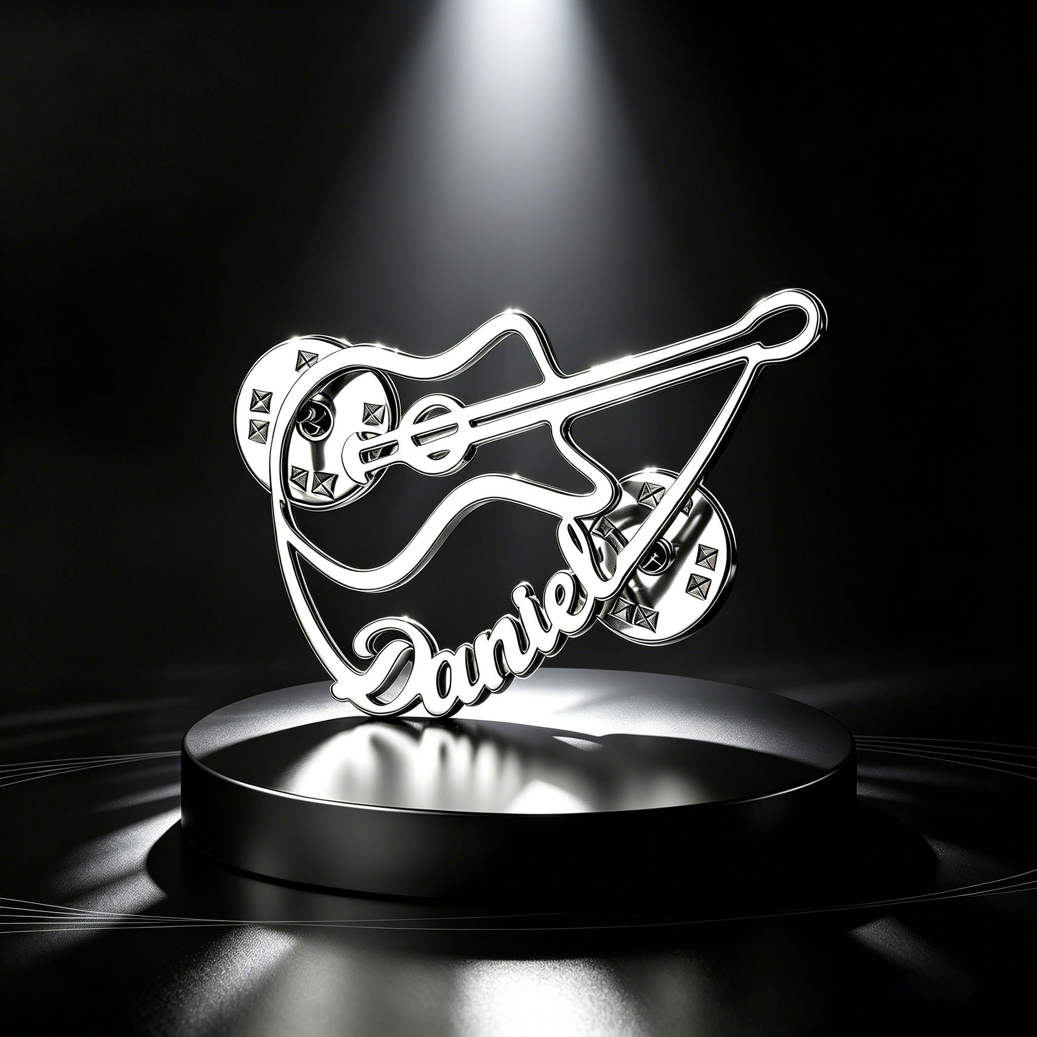 Personalized Violin Brooch Cus - Musical Instrument With Names avis et prix