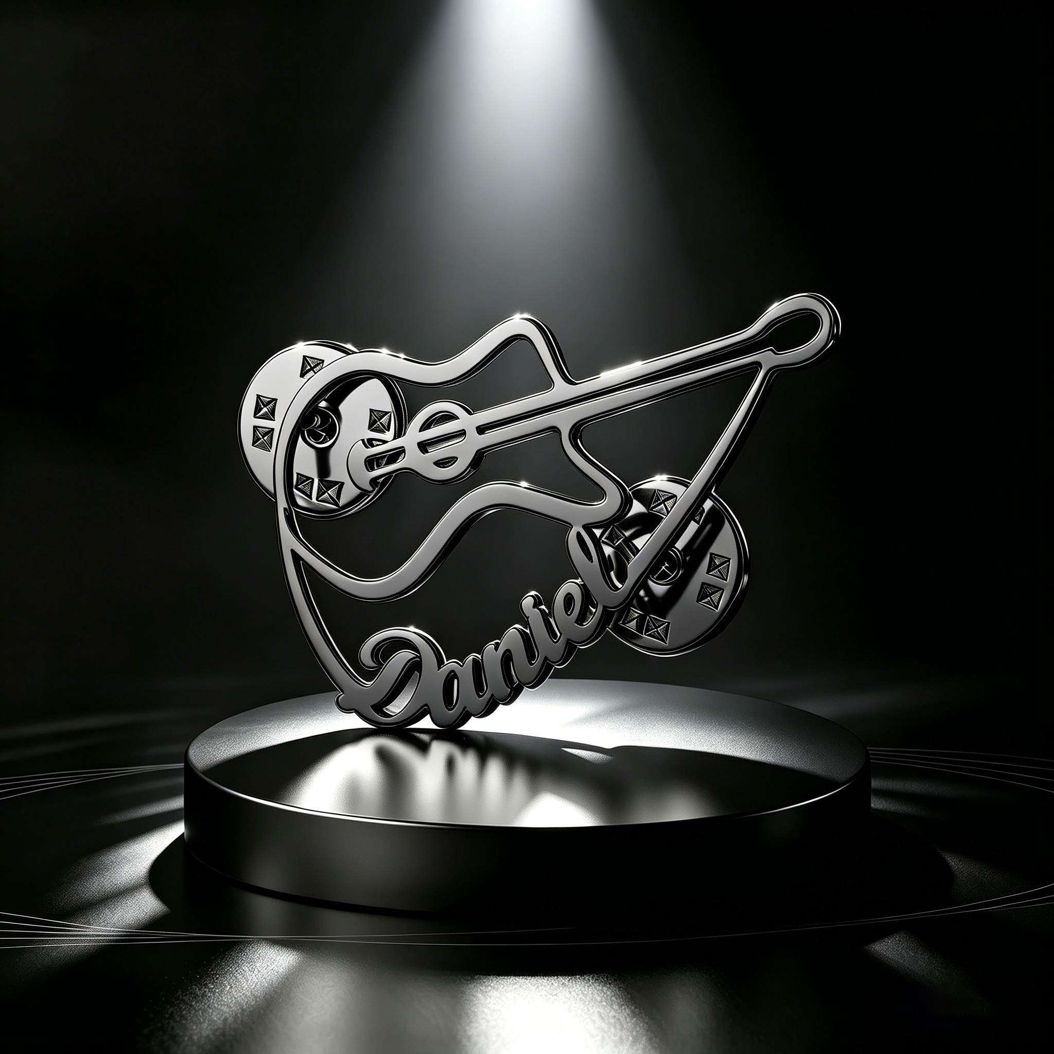 Personalized Violin Brooch Cus - Musical Instrument With Names avis et prix