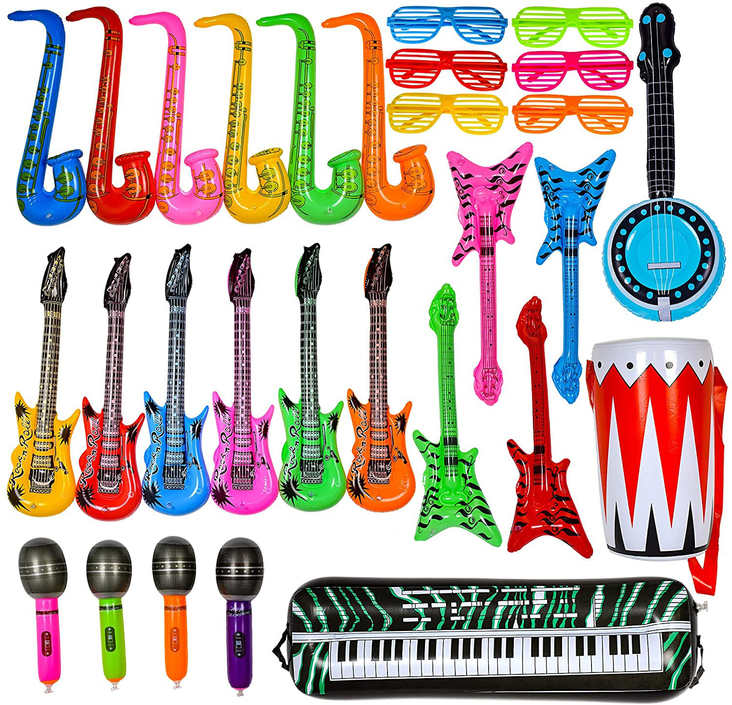 Inflatable Rock Star Toy Set I - Musical Instrument Saxophone avis et prix