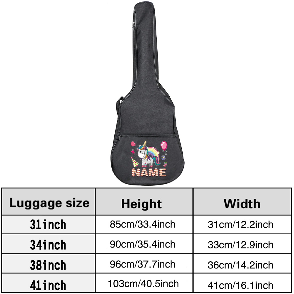 Customized Name Guitar Bag 36- - Musical Instrument With Names avis et prix
