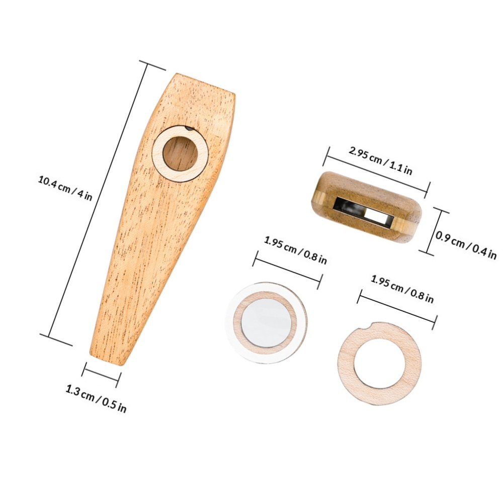 1 Set Premium Wooden Kazoo Por - Musical Instrument Easy To Learn For Adults avis et prix