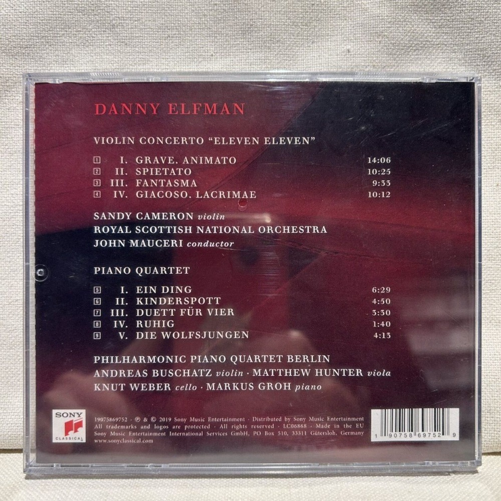 Danny Elfman Violin Concerto M - Musical Instrument Of avis et prix