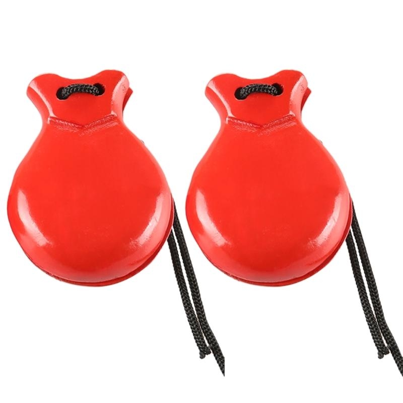 2Pcs Traditional Castanet Wood - Musical Instrument Clapper avis et prix