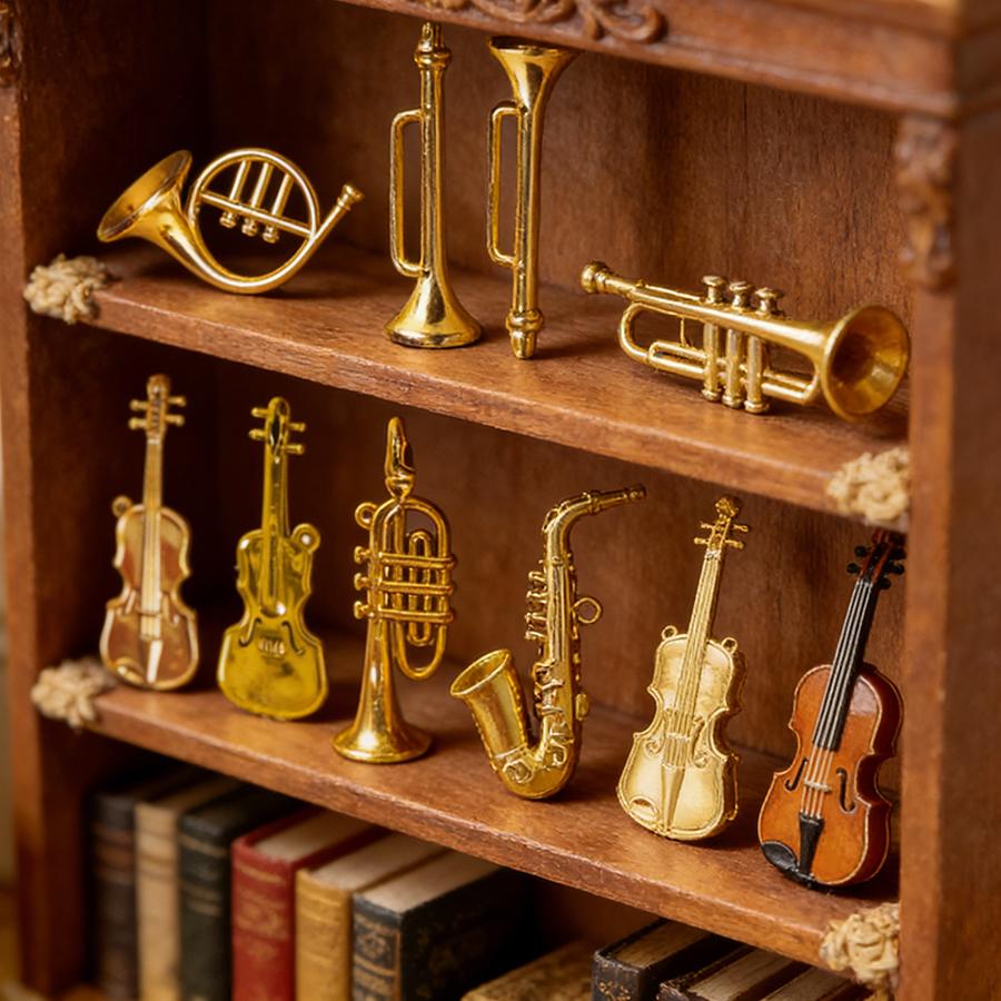 5/10pcs 2-7cm Mini Golden Musi - Musical Instrument Saxophone avis et prix