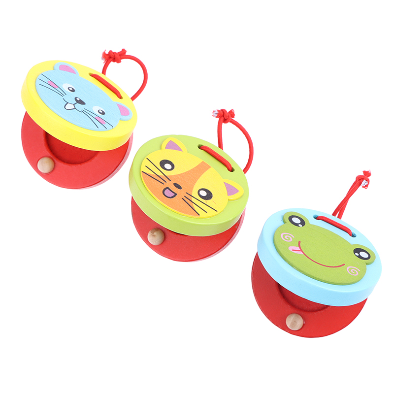1Pc new Kids Cartoon Wooden Cr - Musical Instrument Clapper avis et prix
