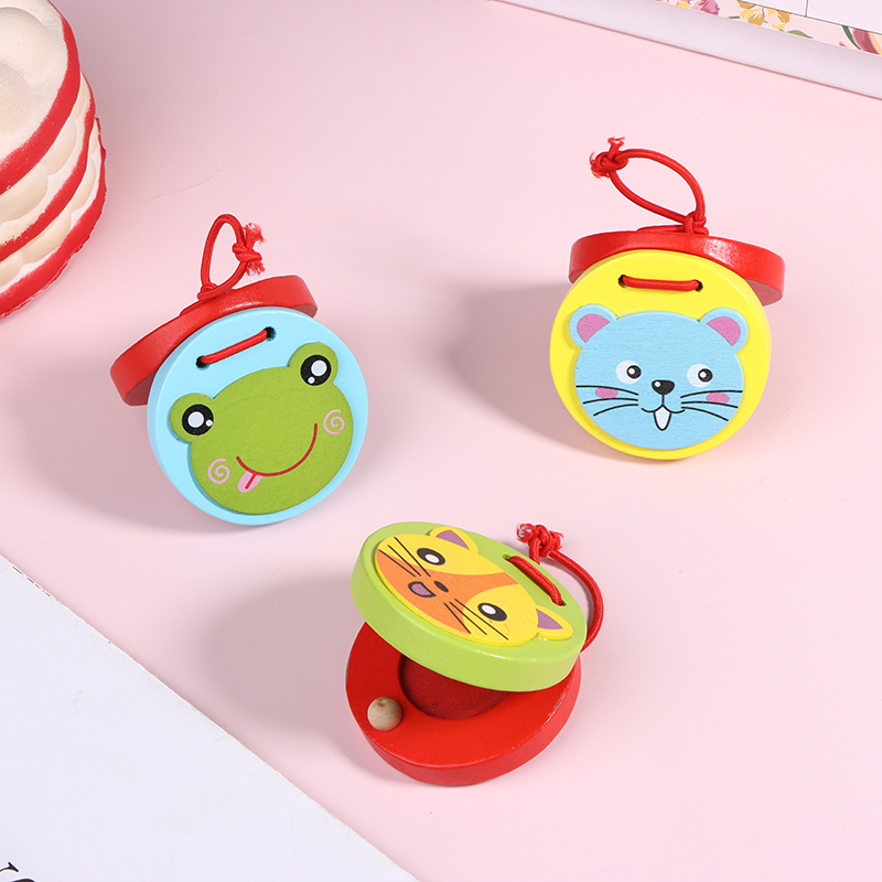 1Pc new Kids Cartoon Wooden Cr - Musical Instrument Clapper avis et prix