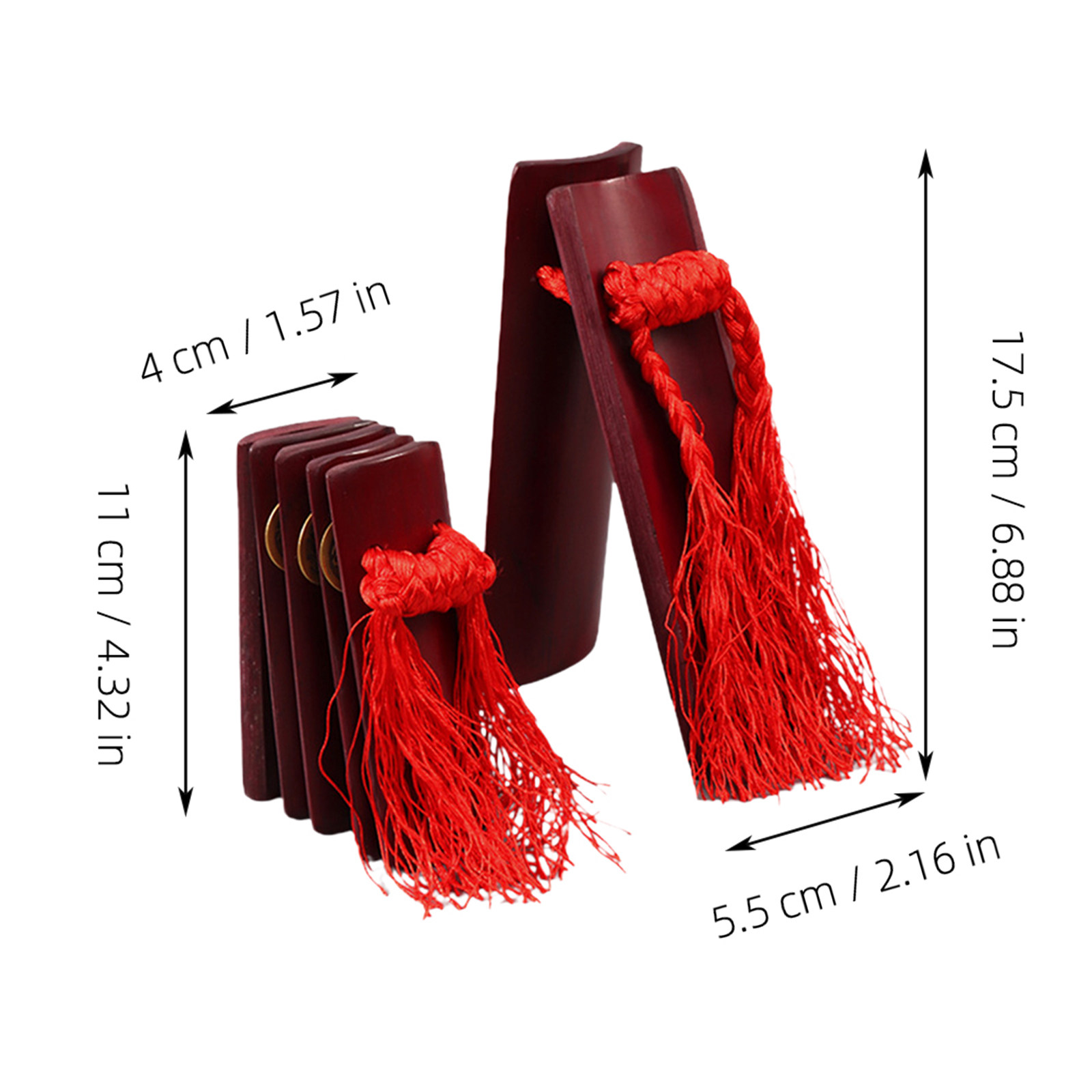 2Pcs Bamboo Chinese Allegro Cl - Musical Instrument Clapper avis et prix