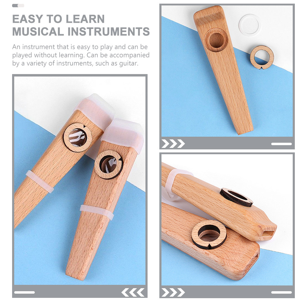 1Set Wooden Kazoo Musical Inst - Musical Instrument Easy To Learn For Adults avis et prix