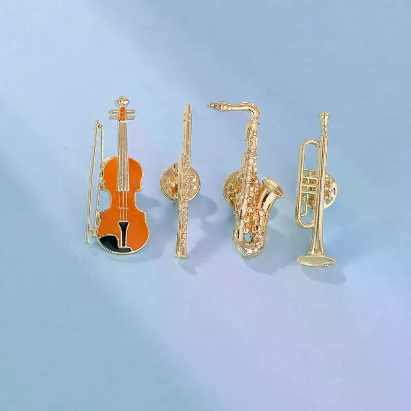 1Pcs Symphony Orchestra Badge  - Musical Instrument Saxophone avis et prix